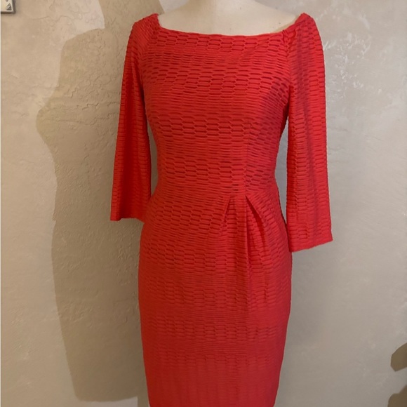 nanette Lepore Coral Dress Sz 4 - Picture 4 of 12